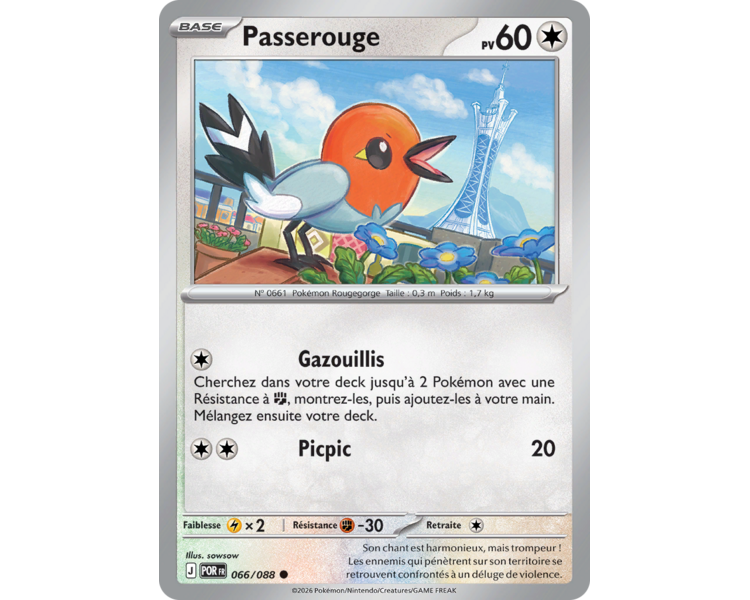 Passerouge Pv 60 066/88 - Carte Commune - Méga-Évolution Équilibre Parfait