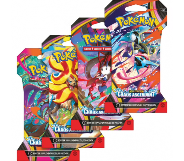 1 Booster sous blister Pokémon – ME04 - Méga-Évolution : Chaos Ascendant