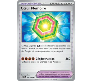 Objet Cœur Mémoire 70/88 - Carte Peu Commune Reverse - Méga-Évolution Équilibre Parfait