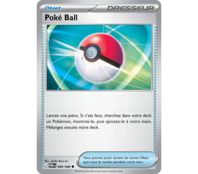 Objet Poké Ball 80/88 - Carte Commune Reverse - Méga-Évolution Équilibre Parfait