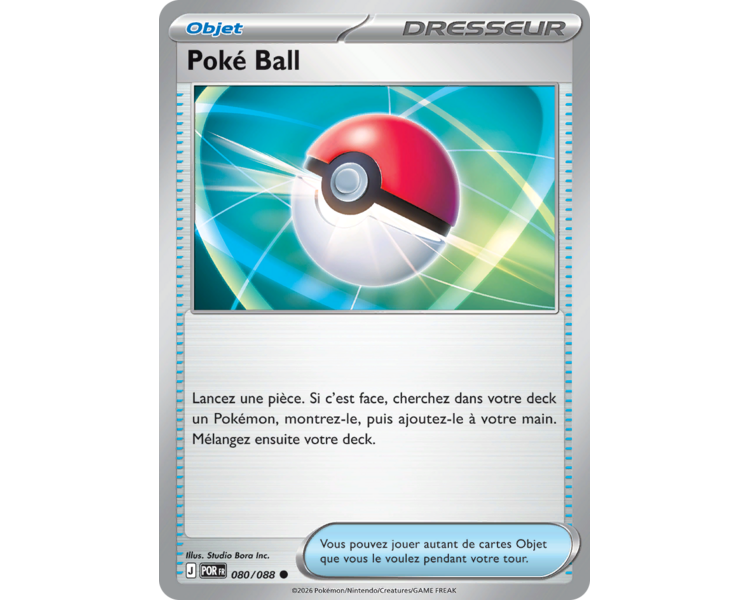 Objet Poké Ball 80/88 - Carte Commune Reverse - Méga-Évolution Équilibre Parfait