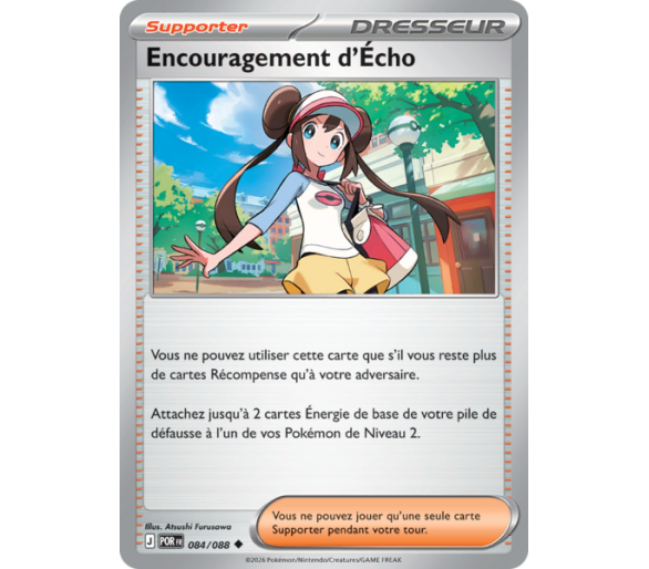 Dresseur Supporter Encouragement d'Écho 84/88 - Carte Peu Commune Reverse - Méga-Évolution Équilibre Parfait