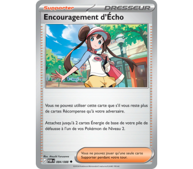 Dresseur Supporter Encouragement d'Écho 84/88 - Carte Peu Commune Reverse - Méga-Évolution Équilibre Parfait