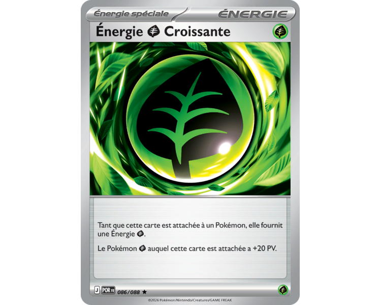 Énergie Plante Croissante 86/88 - Carte Rare Reverse - Méga-Évolution Équilibre Parfait