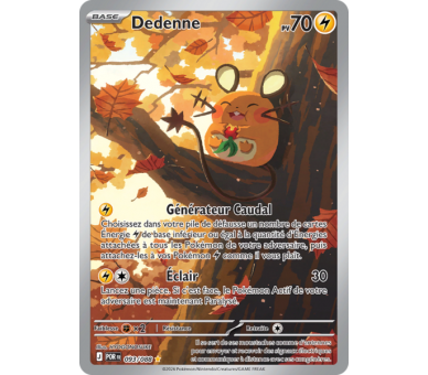 Dedenne Pv 70 93/88 - Carte Illustration Rare Secrète - Méga-Évolution Équilibre Parfait