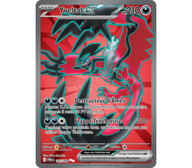 Yveltal-ex Pv 210 105/88 - Carte Ultra Rare Secrète - Méga-Évolution Équilibre Parfait