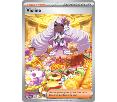 Dresseur Violine 122/88 - Carte Illustration Spéciale Rare Secrète - Méga-Évolution Équilibre Parfait