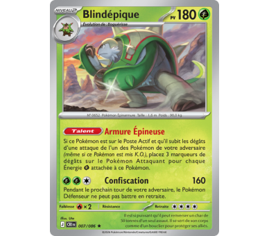 Blindépique Pv 180 007/86 - Carte Rare Holographique - Méga-Évolution Chaos Ascendant