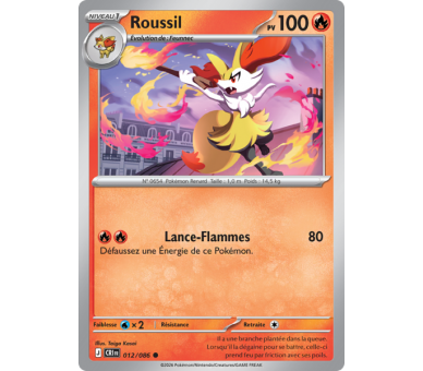 Roussil Pv 100 012/86 - Carte Commune Reverse - Méga-Évolution Chaos Ascendant