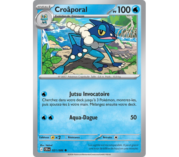 Croâporal Pv 100 021/86 - Carte Commune Reverse - Méga-Évolution Chaos Ascendant