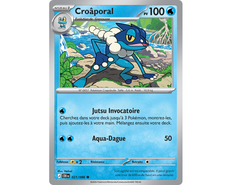 Croâporal Pv 100 021/86 - Carte Commune Reverse - Méga-Évolution Chaos Ascendant