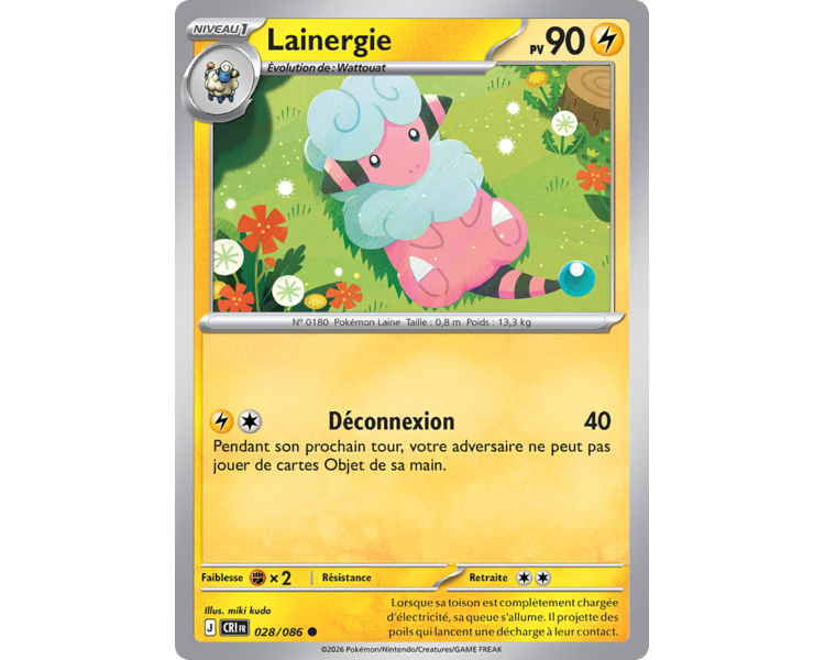 Lainergie Pv 90 028/86 - Carte Commune Reverse - Méga-Évolution Chaos Ascendant