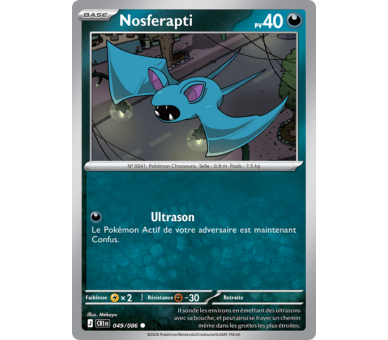 Nosferapti Pv 40 049/86 - Carte Commune Reverse - Méga-Évolution Chaos Ascendant
