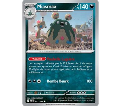 Miasmax Pv 140 057/86 - Carte Peu Commune - Méga-Évolution Chaos Ascendant