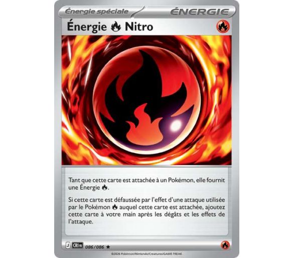 Énergie Spéciale Feu Nitro 86/86 - Carte Rare Holographique - Méga-Évolution Chaos Ascendant