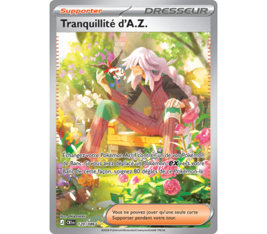 Supporter Tranquillité d'A.Z. 120/86 - Carte Illustration spéciale rare - Méga-Évolution Chaos Ascendant