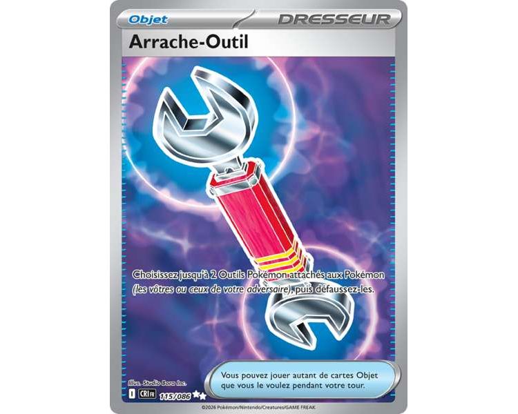 Objet Arrache-Outil 115/86 - Carte Secrète Ultra Rare - Méga-Évolution Chaos Ascendant
