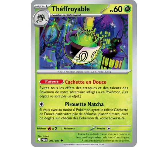 Théffroyable Pv 60 006/084 - Carte Peu Commune Reverse - Méga-Évolution Nuit Noire
