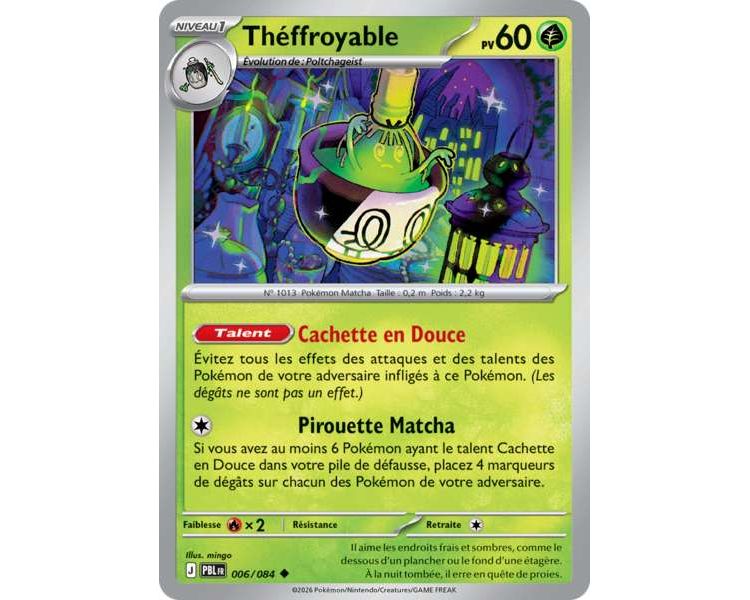 Théffroyable Pv 60 006/084 - Carte Peu Commune Reverse - Méga-Évolution Nuit Noire