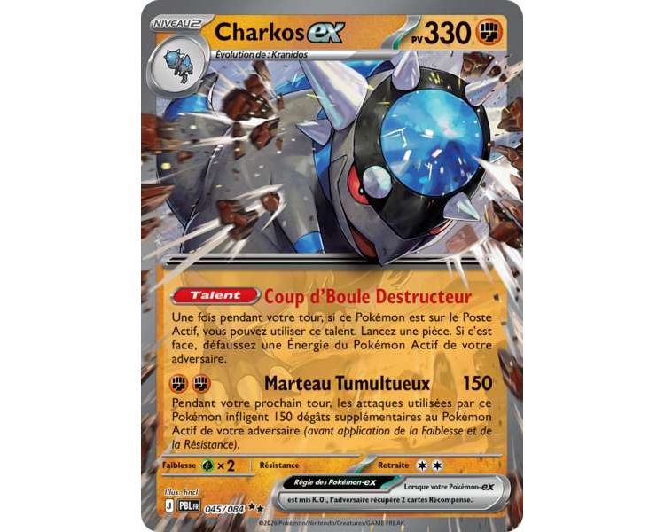 Charkos-ex Pv 330 045/084 - Carte Double Rare - Méga-Évolution Nuit Noire