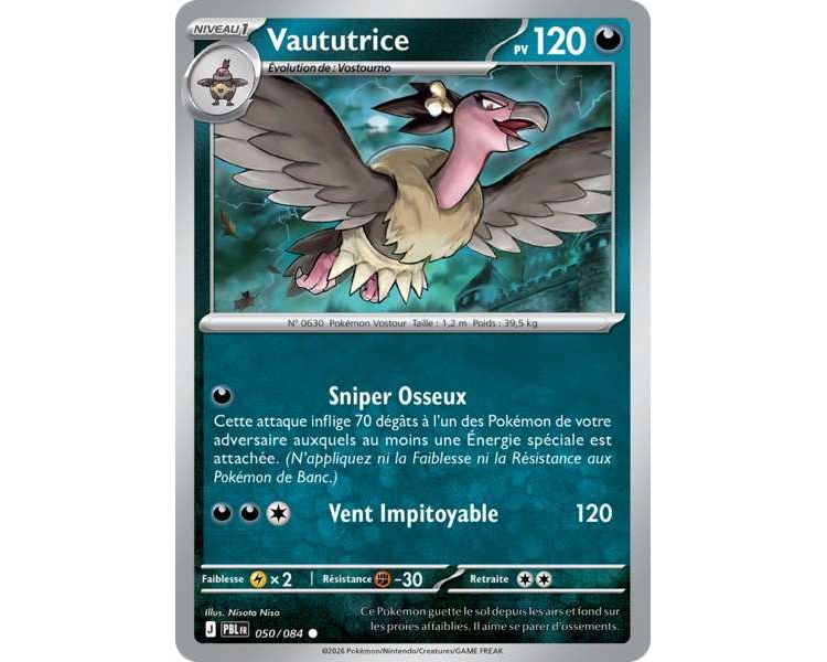 Vaututrice Pv 120 050/084 - Carte Commune Reverse - Méga-Évolution Nuit Noire