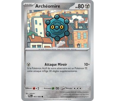 Archéomire Pv 80 063/084 - Carte Commune Reverse - Méga-Évolution Nuit Noire