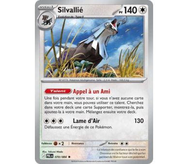 Silvallié Pv 140 070/084 - Carte Rare Holographique - Méga-Évolution Nuit Noire
