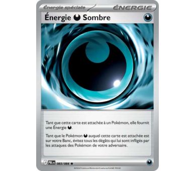 Énergie Obscurité Sombre 083/084 - Carte Rare Holographique- Méga-Évolution Nuit Noire