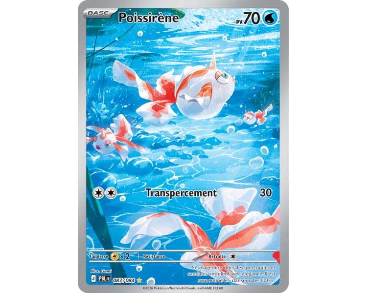 Poissirène Pv 70 087/084 - Carte Illustration Rare - Méga-Évolution Nuit Noire