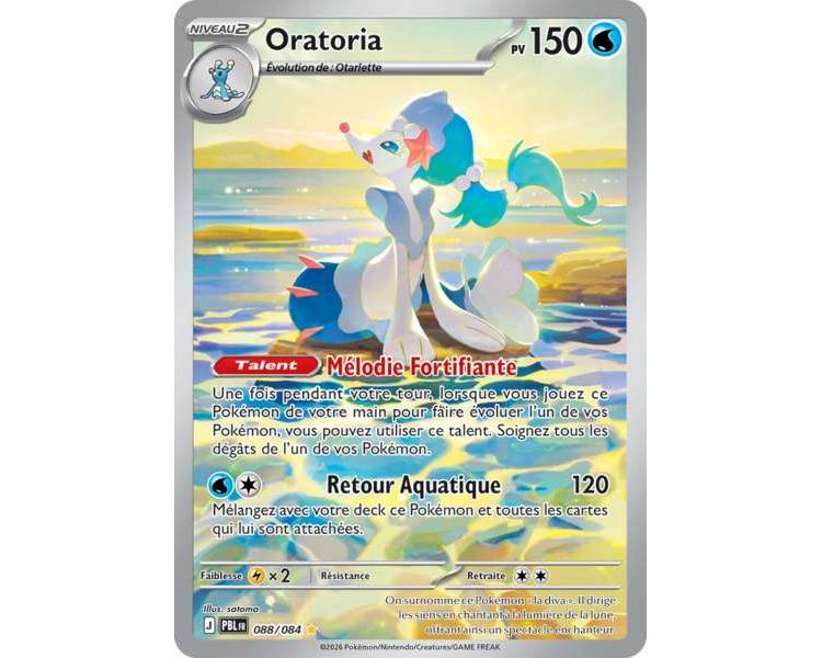 Oratoria Pv 150 088/084 - Carte Illustration Rare - Méga-Évolution Nuit Noire