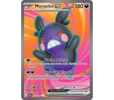 Morpeko-ex Pv 180 102/084 - Carte Ultra Rare - Méga-Évolution Nuit Noire