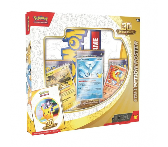 Pokémon 30 ans - Coffret Collection Poster 30ème Anniversaire