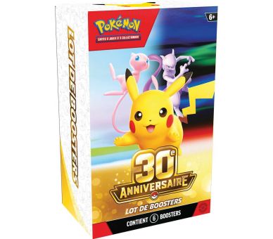 Pokémon - Bundle de 6 Boosters - 30e Anniversaire