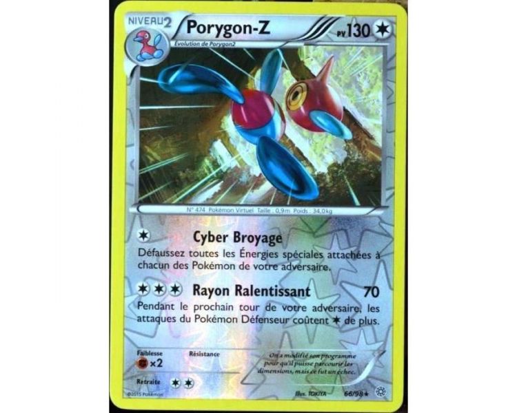 Carte Pokemon reverse Porygon-Z pv 130 - 66/98