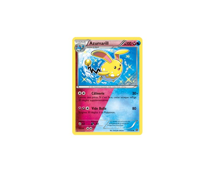 Azumarill pv 100 - 77/114 XY11 Offensive Vapeur