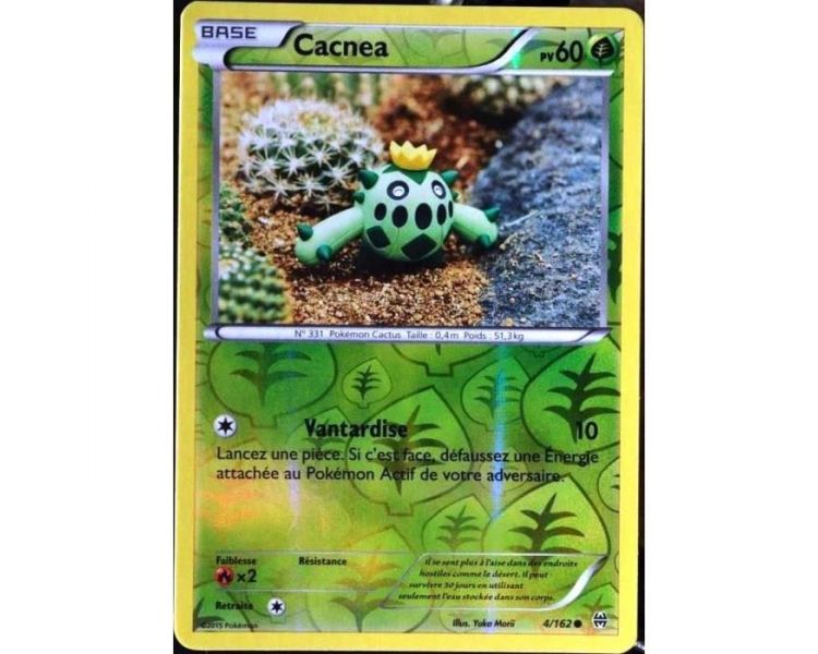 Carte Pokemon Cacnea reverse pv 60 - 4/162
