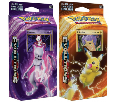 Lot de 2 Starter Deck Pokémon XY12 Evolutions "Pikachu + Mewtwo" En VF