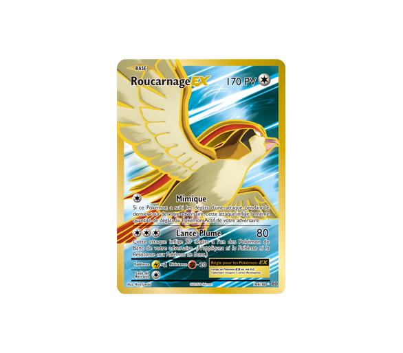 Roucarnage Ex 170 pv Full Art - 104/108 Xy12 - Neuf Vf