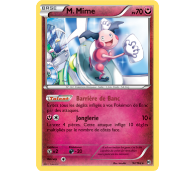 M. Mime Pv 70 Carte Rare - 97/162 - XY08