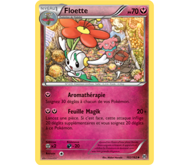 Floette Pv 70 Carte Peu Commune - 102/162 - XY08