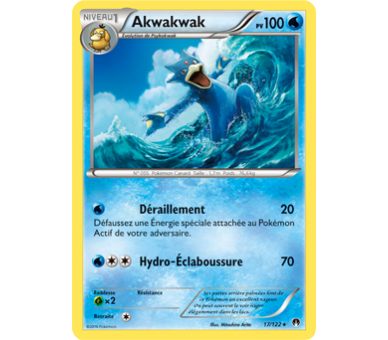 Akwakwak Carte Rare Pv 100 - 17/122 - XY9