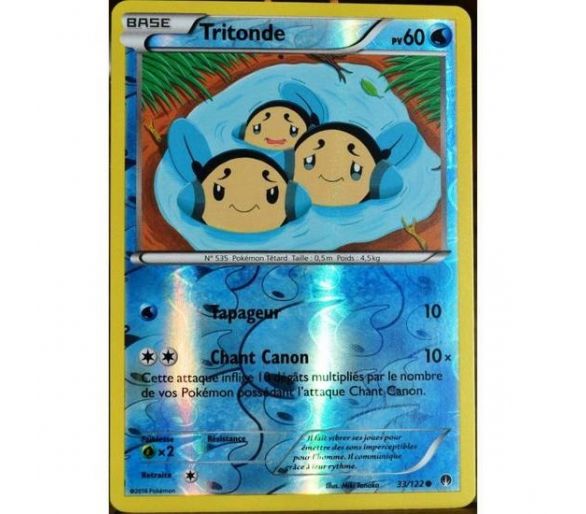 Tritonde Carte Reverse Commune Pv 60 - 33/122 - XY9
