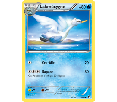 Lakmécygne Pv 80 Carte Peu Commune - 37/122 - XY9