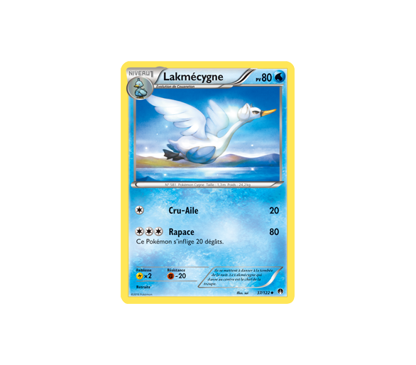 Lakmécygne Pv 80 Carte Peu Commune - 37/122 - XY9