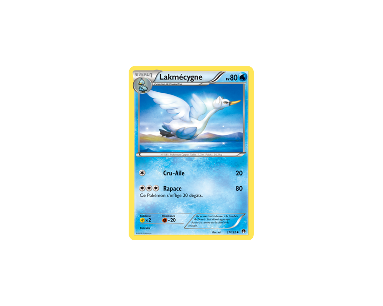 Lakmécygne Pv 80 Carte Peu Commune - 37/122 - XY9