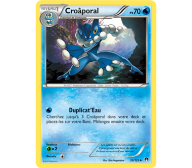 Croâporal Carte Peu Commune Pv 70 - 39/122 - XY9