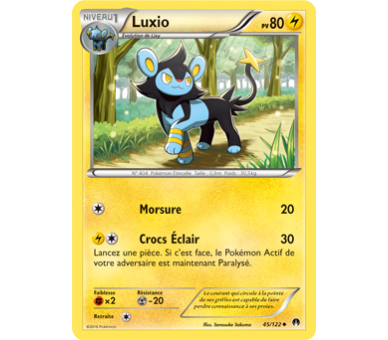 Luxio Carte Peu Commune Pv 80 - 45/122 - XY9