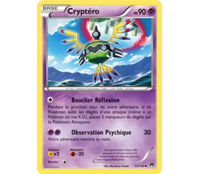 Cryptéro Carte Peu Commune Pv 90 - 55/122 - XY9