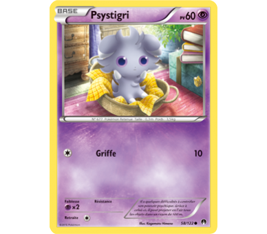 Psystigri Carte Commune Pv 60 - 58/122 - XY9