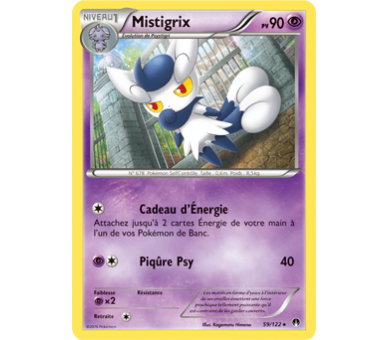 Mistigrix Carte Rare Pv 90 - 59/122 - XY9